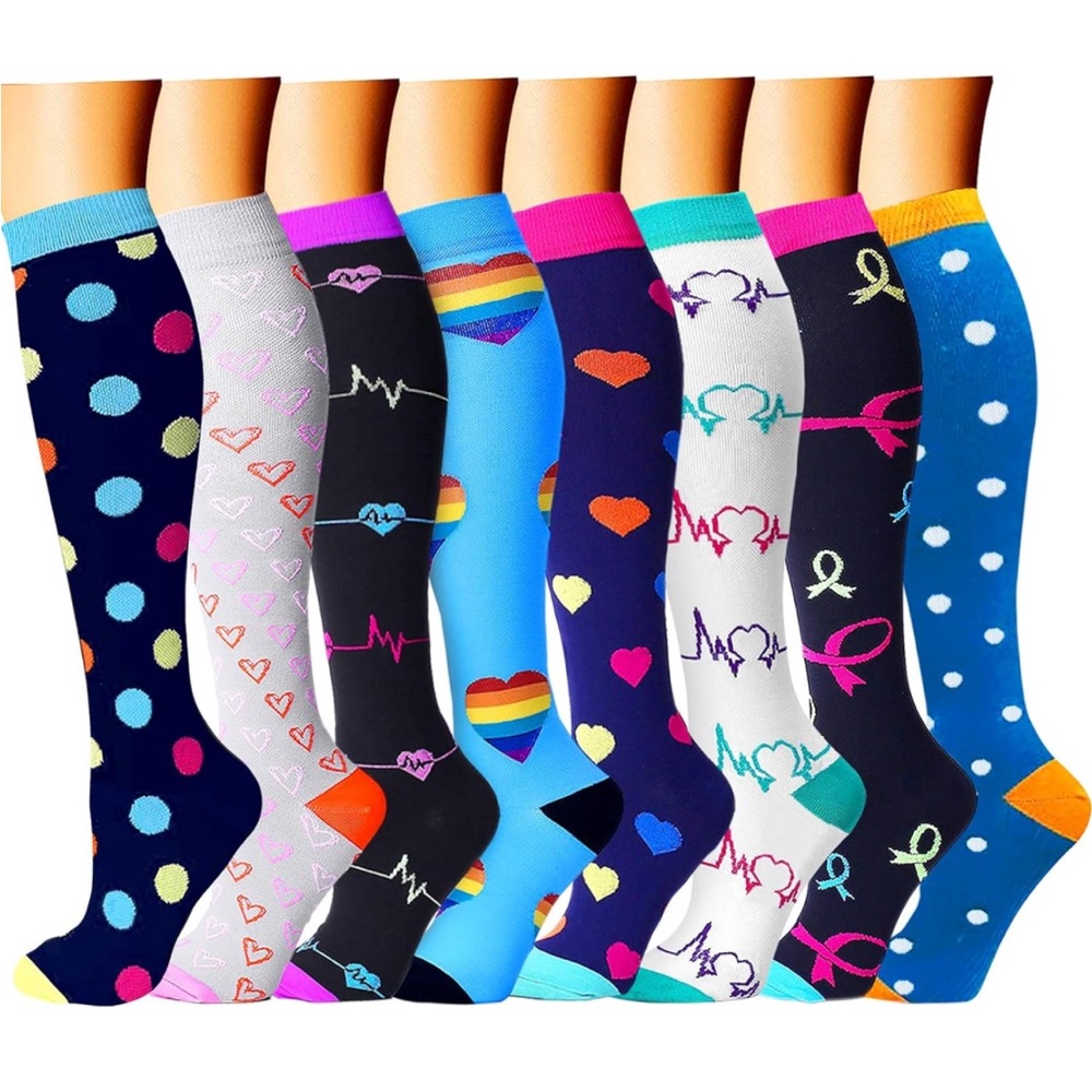 CHARMKING knee high compression socks! NIB
